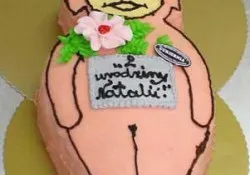 Tort w kształcie Teletubisia