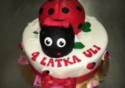 Tort w kształcie biedronki