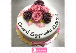Tort z kwiatami