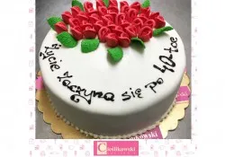 Tort z kwiatami