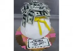 Tort w kształcie dolar&oacute;w