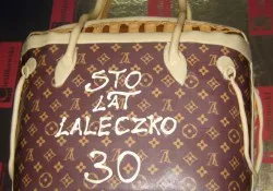 Tort w kształcie torebki Louis Vuitton