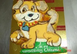 Tort w kształcie pieska