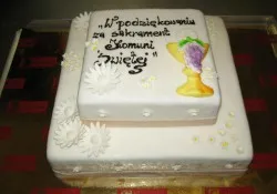 Tort piętrowy na I komunię