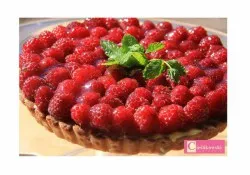 Tarta z malinami