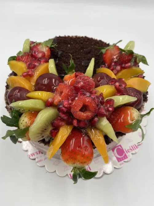 Tort śmietanowo czekoladowy