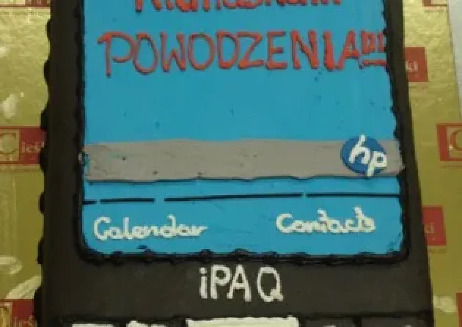 Tort w kształcie telefonu HP