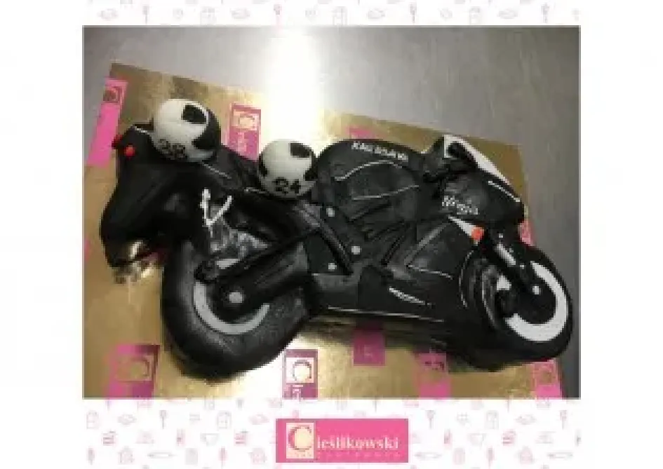 Tort w kształcie motoru Kawasaki Ninja