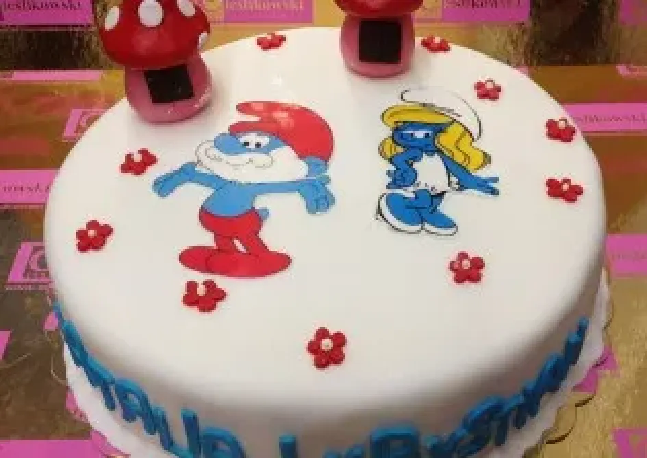 Tort ze Smerfami