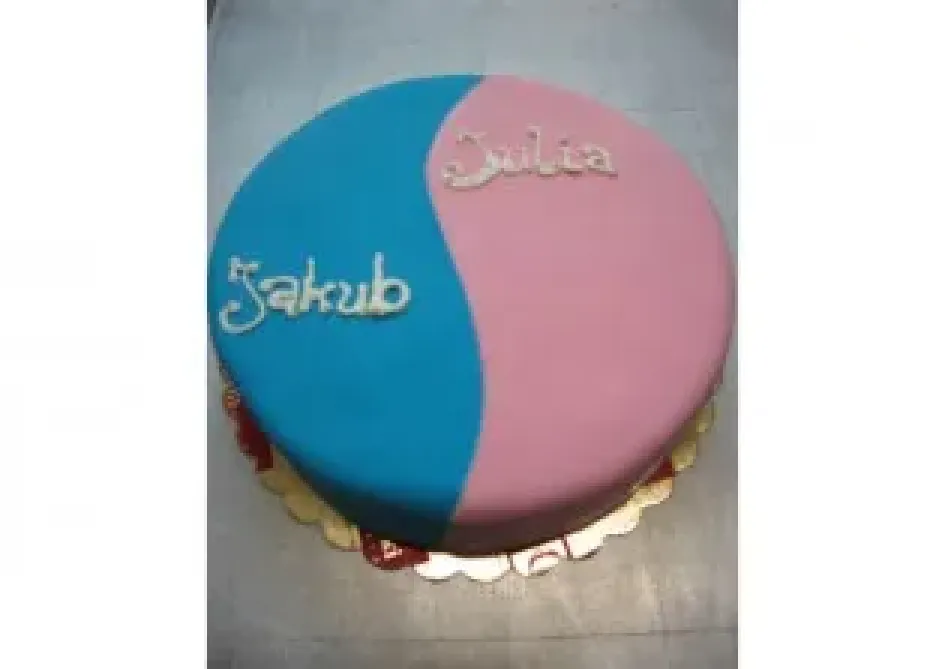 Tort dwukolorowy