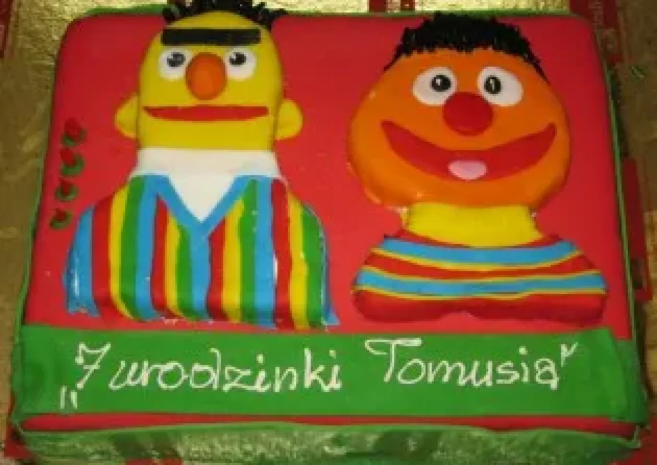 Tort z Bertem i Ernie z Ulicy Sezamkowej