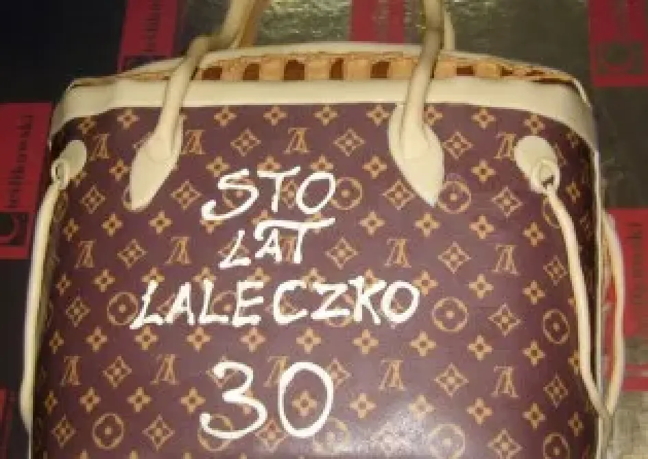Tort w kształcie torebki Louis Vuitton